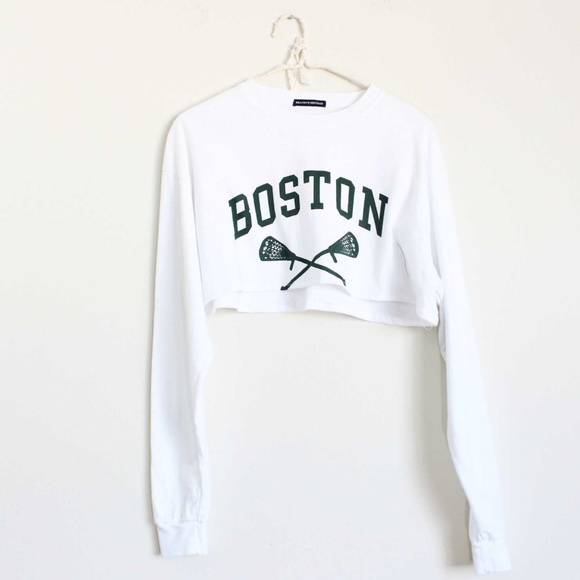 Brandy Melville Tops - NWT Brandy Melville Boston Lacrosse Cropped Top